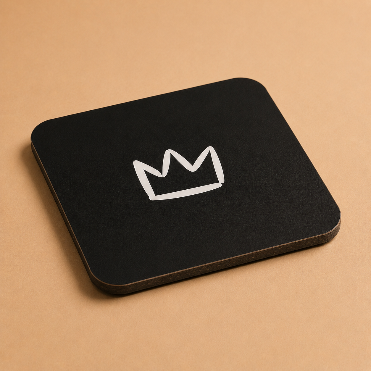 Coaster Set with Crown Design